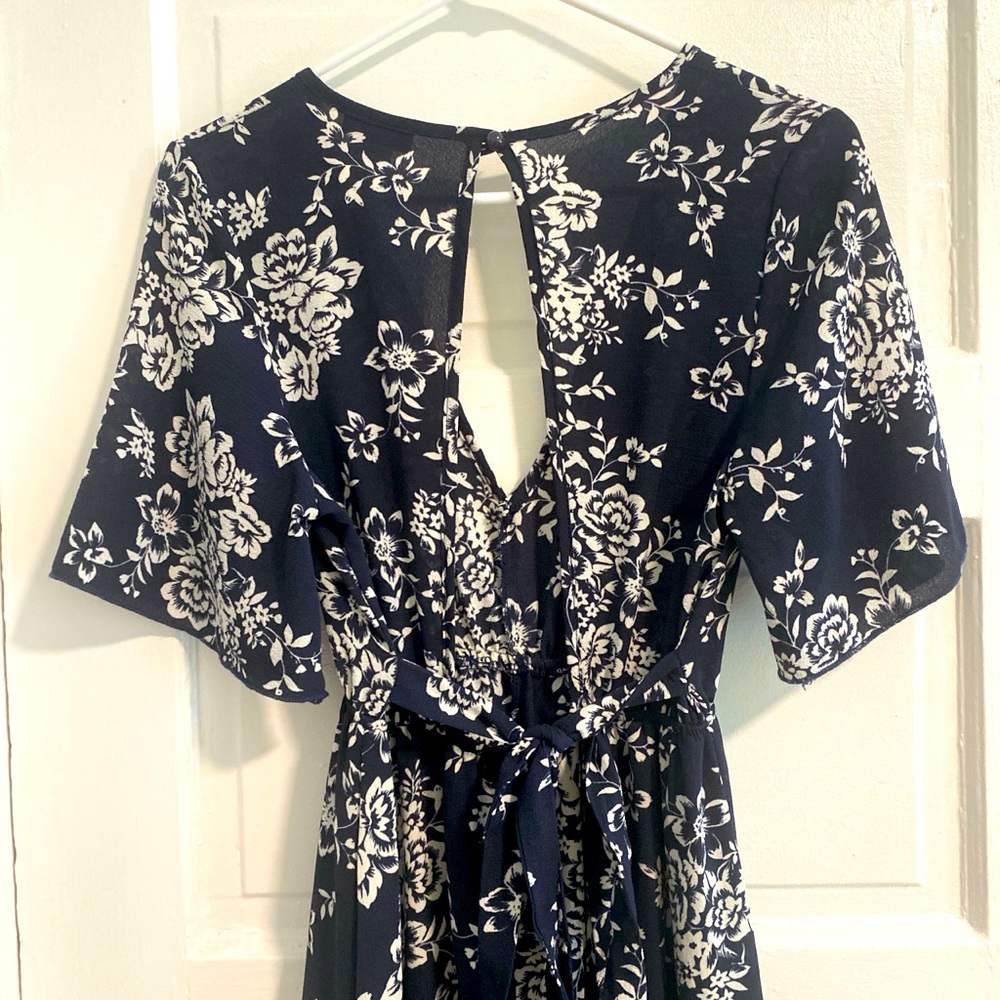 Floral dress, flowy skirt with Built in Shorts!